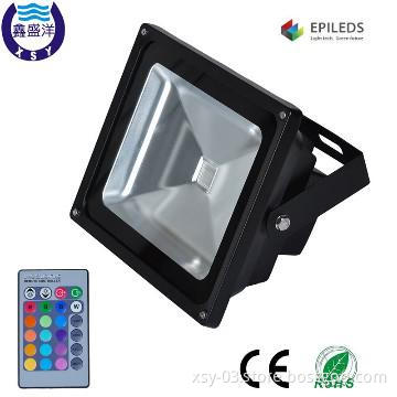 IP65 RGB LED Flood Light with CE RoHS  RF control 3 years warranty